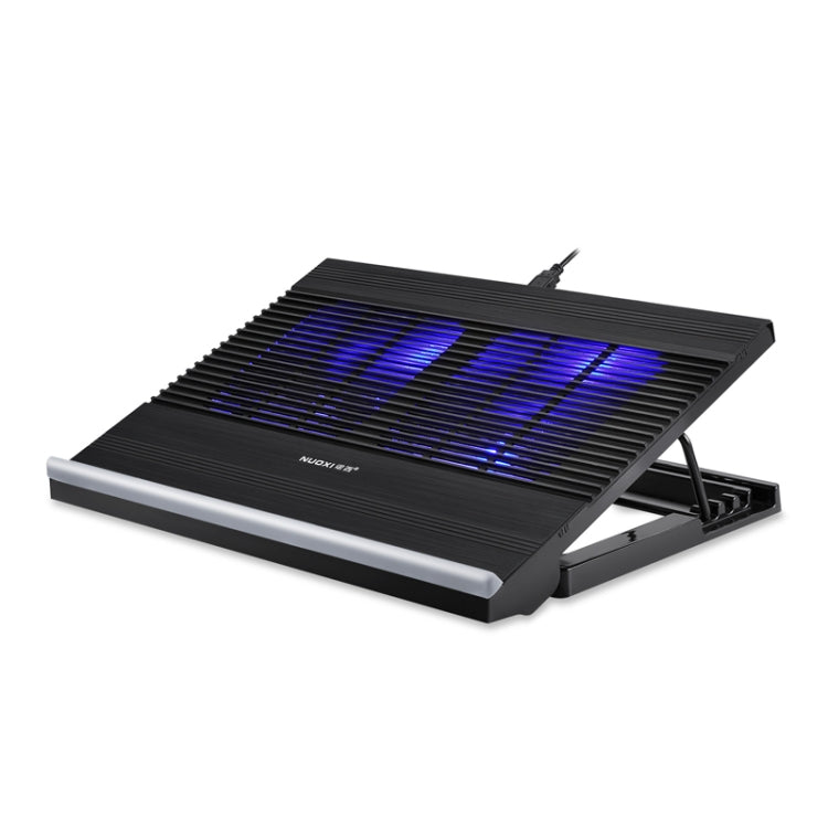 Support en alliage d'aluminium NUOXI T10 pour ordinateur portable avec ajustement multi-fichiers, noir, argent
