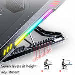 MC X500 Laptop Radiator Heightening Bracket Cooling Base, Black Red Standard Version, Sea Blue Standard Version