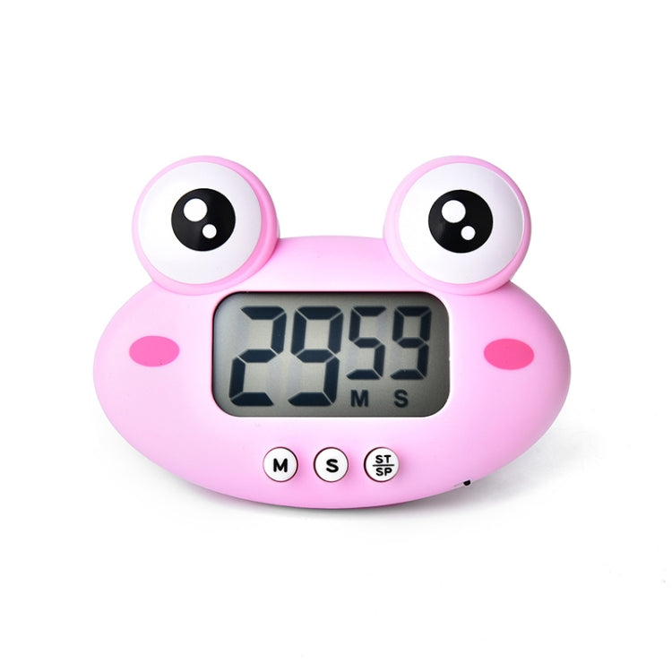 Minuteur électronique de cuisine en forme d'animal de dessin animé, alarme, minuteur d'apprentissage pour étudiant, Cochon rose, Poulet jaune, Grenouille verte, Grenouille rose