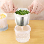 Boîte de rangement pour oignons, gingembre et ail, boîte de rangement en plastique pour légumes de cuisine, boîte de conservation scellée pour réfrigérateur, blanc