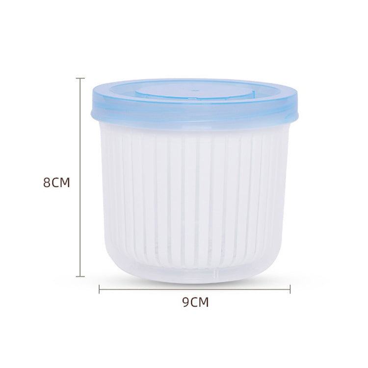 Boîte de rangement pour oignons, gingembre et ail, boîte de rangement en plastique pour légumes de cuisine, boîte de conservation scellée pour réfrigérateur, blanc