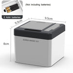EXPED SMART Distributeur Automatique de Cure-dents Intelligent par Induction, Boîte à Cure-dents Électrique pour Maison et Restaurant, Version à Piles, Version Rechargeable USB
