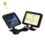 Lampe murale solaire séparée pour cour extérieure, étanche, à induction corporelle, 128 COB