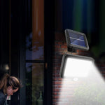 Lampe murale solaire séparée pour cour extérieure, étanche, à induction corporelle, 128 COB