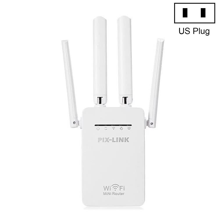 PIX-LINK LV-WR09 Répéteur Extenseur de Portée WiFi 300Mbps Mini Routeur, Prise US, Prise EU, Prise UK, Prise AU