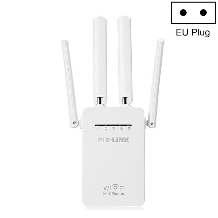 PIX-LINK LV-WR09 Répéteur Extenseur de Portée WiFi 300Mbps Mini Routeur, Prise US, Prise EU, Prise UK, Prise AU