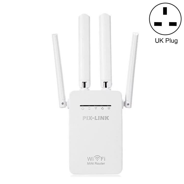 PIX-LINK LV-WR09 Répéteur Extenseur de Portée WiFi 300Mbps Mini Routeur, Prise US, Prise EU, Prise UK, Prise AU