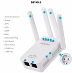 PIX-LINK LV-WR09 Répéteur Extenseur de Portée WiFi 300Mbps Mini Routeur, Prise US, Prise EU, Prise UK, Prise AU