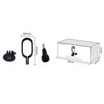 Sunnylife IST-Q9439 pour support de montage stabilisateur Insta360 GO, adaptateur de cadre de caméra, clip de sac à dos, trépied
