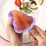 Moule à crème glacée sucette glacée en silicone avec couvercle, fraise + raisin, soucoupe volante + fusée