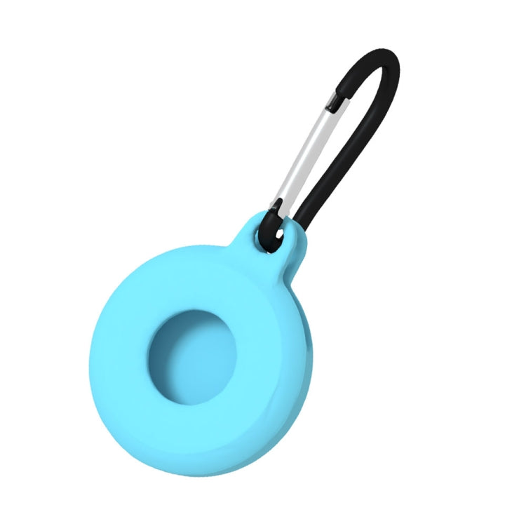 4 coques de protection antichoc et anti-rayures en silicone de forme ronde avec mousqueton pour AirTag 2ème génération / AirTag 1ère génération