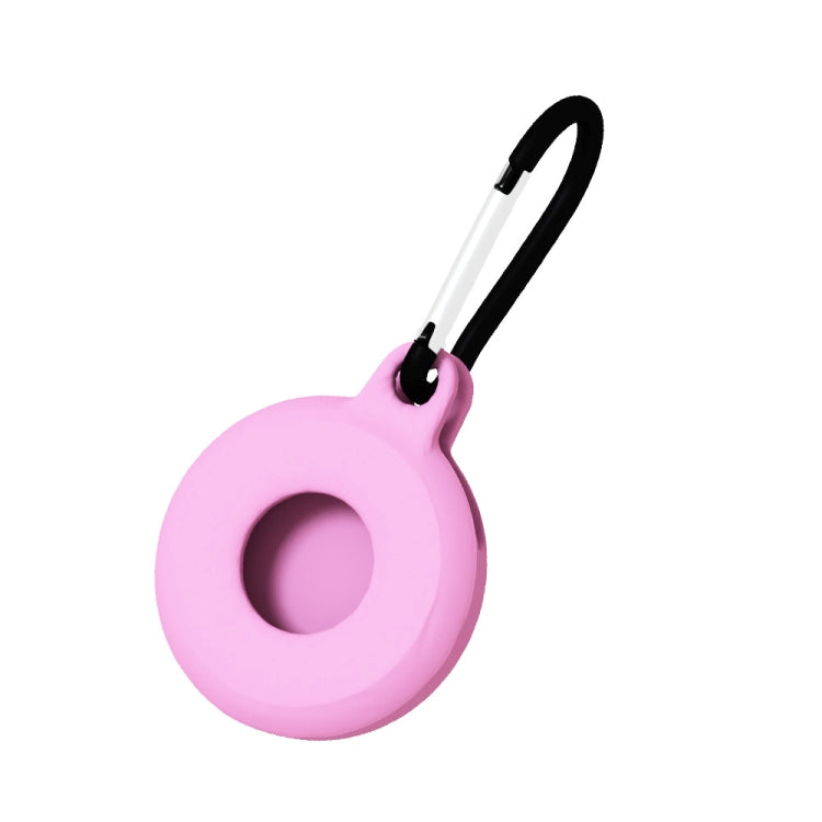 4 coques de protection antichoc et anti-rayures en silicone de forme ronde avec mousqueton pour AirTag 2ème génération / AirTag 1ère génération