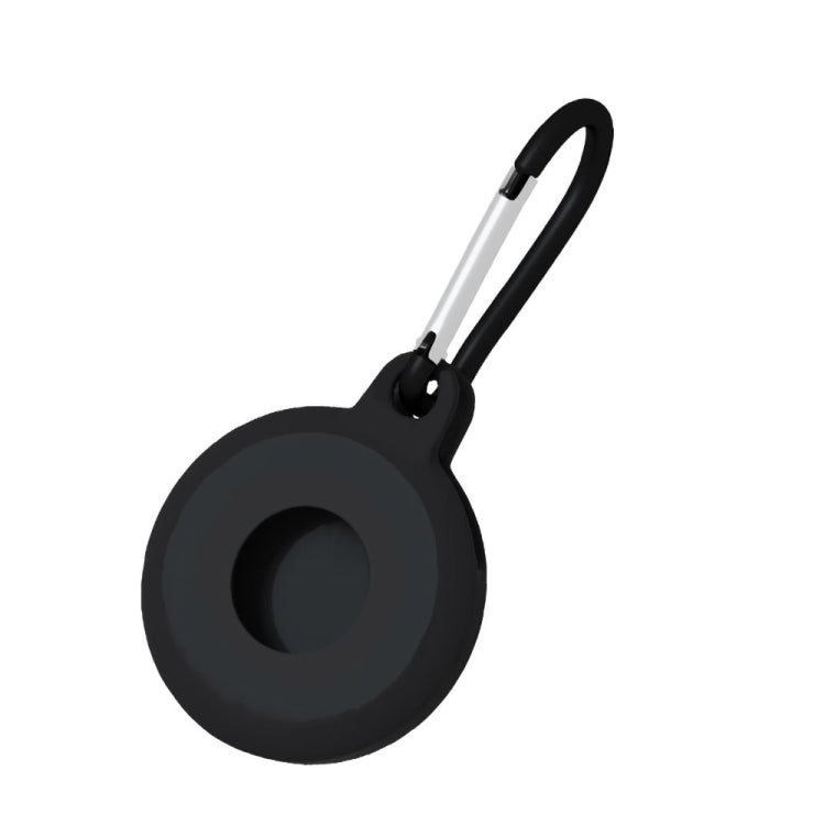 4 coques de protection antichoc et anti-rayures en silicone de forme ronde avec mousqueton pour AirTag 2ème génération / AirTag 1ère génération
