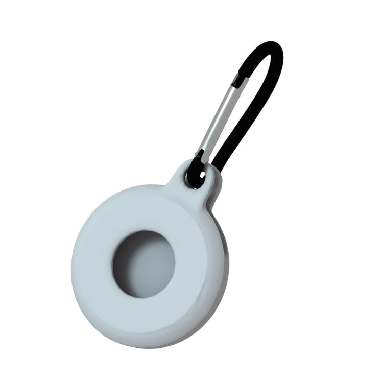 4 coques de protection antichoc et anti-rayures en silicone de forme ronde avec mousqueton pour AirTag 2ème génération / AirTag 1ère génération