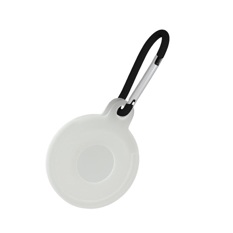 4 coques de protection antichoc et anti-rayures en silicone de forme ronde avec mousqueton pour AirTag 2ème génération / AirTag 1ère génération