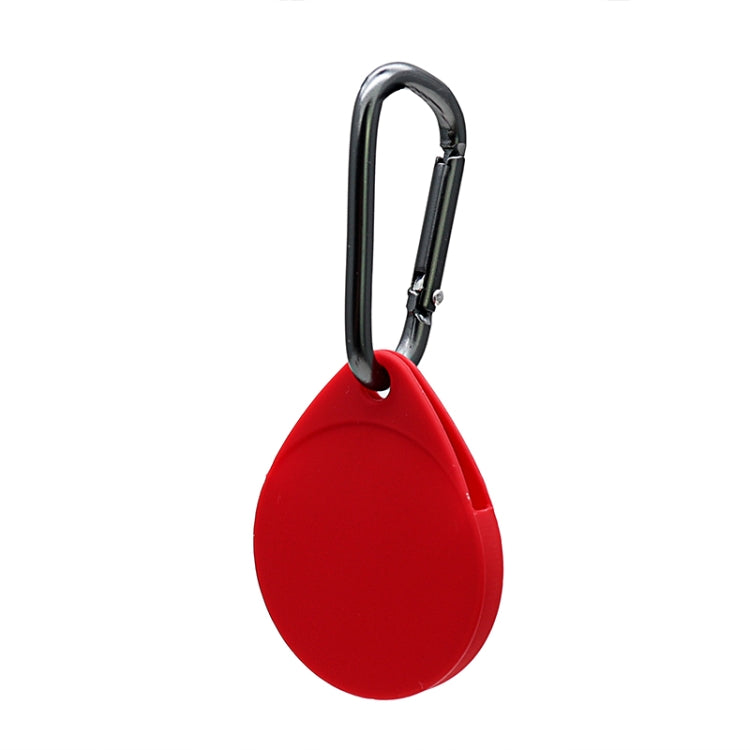2 coques de protection en silicone antichoc et anti-rayures en forme de goutte avec mousqueton pour AirTag 2e génération / AirTag 1re génération