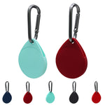 2 coques de protection en silicone antichoc et anti-rayures en forme de goutte avec mousqueton pour AirTag 2e génération / AirTag 1re génération
