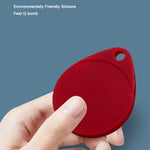 2 coques de protection en silicone antichoc et anti-rayures en forme de goutte avec mousqueton pour AirTag 2e génération / AirTag 1re génération