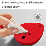 2 coques de protection en silicone antichoc et anti-rayures en forme de goutte avec mousqueton pour AirTag 2e génération / AirTag 1re génération