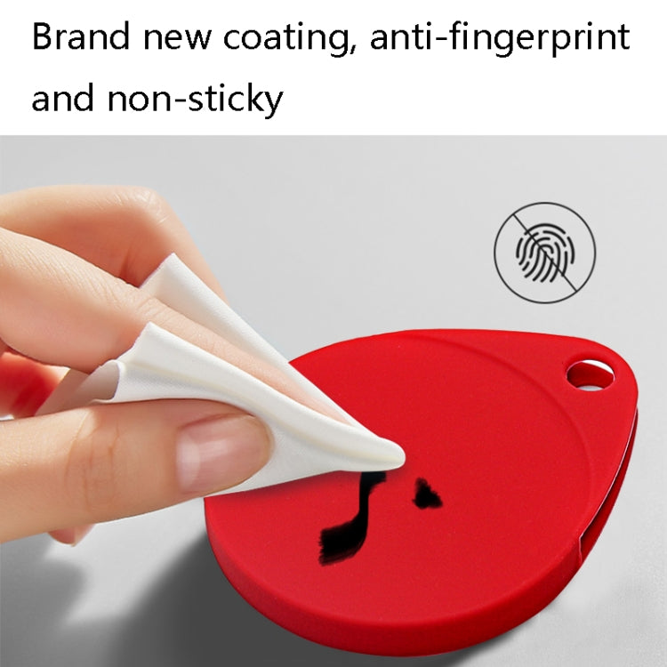 2 coques de protection en silicone antichoc et anti-rayures en forme de goutte avec mousqueton pour AirTag 2e génération / AirTag 1re génération