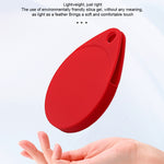 2 coques de protection en silicone antichoc et anti-rayures en forme de goutte avec mousqueton pour AirTag 2e génération / AirTag 1re génération