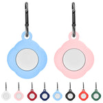 3 Étuis de protection en silicone anti-perte pour AirTag 2e génération / AirTag 1re génération avec mousqueton
