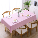 Nappe jetable en PVC uni, imperméable, anti-huile et anti-brûlure, 140x140cm, 140x180cm, 140x220cm