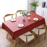 Nappe jetable en PVC uni, imperméable, anti-huile et anti-brûlure, 140x140cm, 140x180cm, 140x220cm