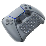 Clavier sans fil Bluetooth JYS-P5121 avec poignée, fonction chat vocal, clavier externe compatible PS5. Remarque : sans poignée. JYS-P5121 (gris).