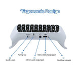 Clavier sans fil Bluetooth JYS-P5121 avec poignée, fonction chat vocal, clavier externe compatible PS5. Remarque : sans poignée. JYS-P5121 (gris).