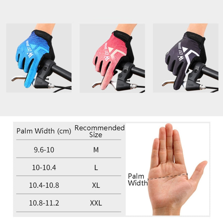 WEST BIKING YP0211216 Gants de vélo absorption des chocs écran tactile doigt complet, M, L, XL, XXL