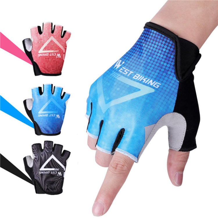 WEST BIKING YP0211215 Gants de vélo d'été demi-doigts respirants pour le cyclisme en extérieur, M, L, XL, XXL