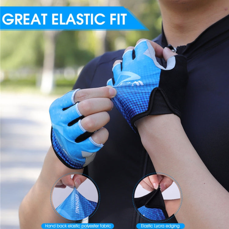 WEST BIKING YP0211215 Gants de vélo d'été demi-doigts respirants pour le cyclisme en extérieur, M, L, XL, XXL