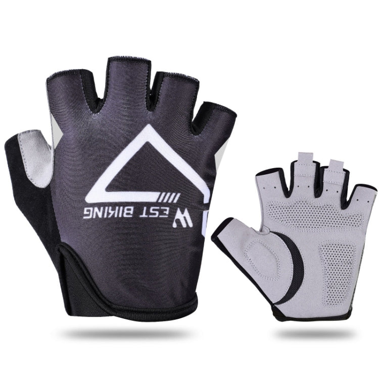 WEST BIKING YP0211215 Gants de vélo d'été demi-doigts respirants pour le cyclisme en extérieur, M, L, XL, XXL