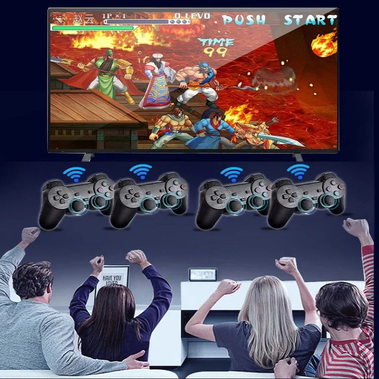 Mini-borne d'arcade sans fil HDMI M8 pour téléviseur avec 2 manettes, M8 32G (sans fil), M8 64G (sans fil)