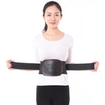 Orthèse lombaire de soutien et de fixation en cuir avec plaques d'acier,Taille : S (64-70 cm), M (74-84 cm), L (86-94 cm), XL (98-106 cm), XXL (106-120 cm)