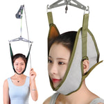 Sangle de Traction Cervicale Suspendue à la Porte, Civière Cervicale Domestique, Gris, Vert