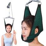 Sangle de Traction Cervicale Suspendue à la Porte, Civière Cervicale Domestique, Gris, Vert