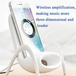 Chargeur sans fil Magnaphon WC001 pour iPhone et autres téléphones Android, blanc, noir