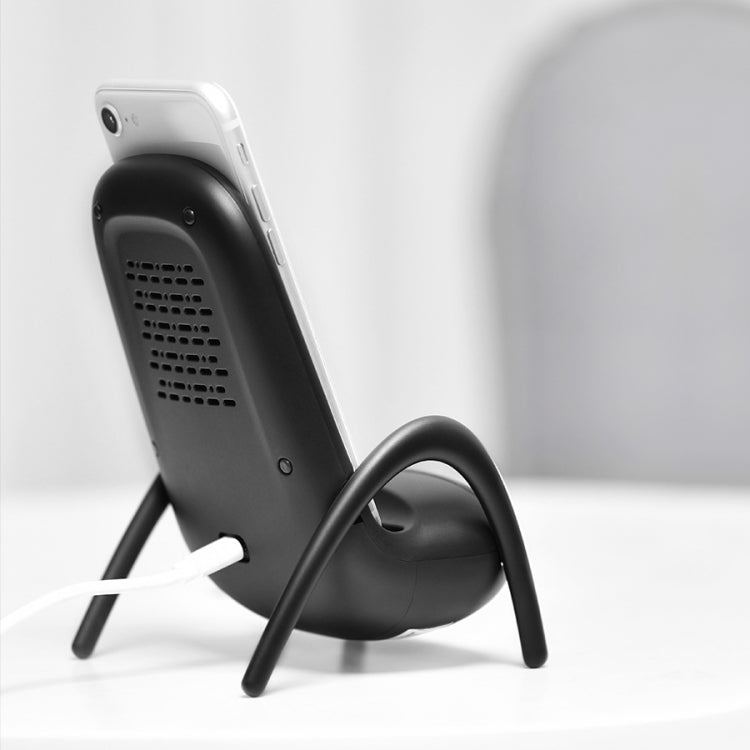 Chargeur sans fil Magnaphon WC001 pour iPhone et autres téléphones Android, blanc, noir