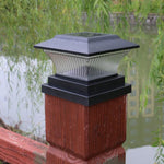 Lampe Solaire Colonne Extérieure IP44 Étanche, Lumière de Clôture de Jardin Solaire, Lampe de Rue Solaire, Coque Noire + Lumière Blanche, Coque Noire + Lumière Chaude, Coque Bronze Doré + Lumière Blanche, Coque Bronze Doré + Lumière Chaude