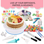 Ensemble de 220 douilles de décoration pour plateau tournant à gâteau, outils de cuisson, moule à fondant, 220 pièces/ensemble