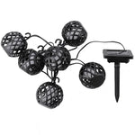 Guirlande lumineuse solaire d'extérieur à LED IP44, pour cour, 6 en 1, 8 en 1