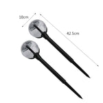 2 Lampes solaires de pelouse à contrôle lumineux pour jardin extérieur, 2 Lampes à lumière chaude