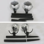2 Lampes solaires de pelouse à contrôle lumineux pour jardin extérieur, 2 Lampes à lumière chaude