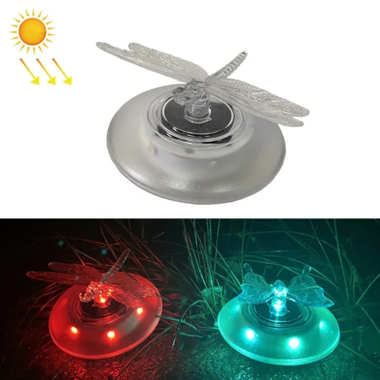 Lumière flottante solaire pour piscine, lumière RGB pour piscine de villa extérieure, lumière de pelouse de jardin, papillon, libellule