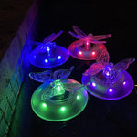 Lumière flottante solaire pour piscine, lumière RGB pour piscine de villa extérieure, lumière de pelouse de jardin, papillon, libellule