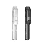Perche à selfie rétractable multifonction XT02 noire sans Bluetooth avec rotation à 360 degrés pour téléphone portable, trépied pour tournage en direct TV, Bluetooth Noir, Bluetooth Blanc, 2 pièces sans Bluetooth Noir, 2 pièces sans Bluetooth Blanc
