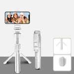 Perche à selfie rétractable multifonction XT02 noire sans Bluetooth avec rotation à 360 degrés pour téléphone portable, trépied pour tournage en direct TV, Bluetooth Noir, Bluetooth Blanc, 2 pièces sans Bluetooth Noir, 2 pièces sans Bluetooth Blanc