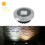 Lampe Solaire Enterrée d'Extérieur pour Jardin, Étanche, Lumière Blanche, Lumière Chaude